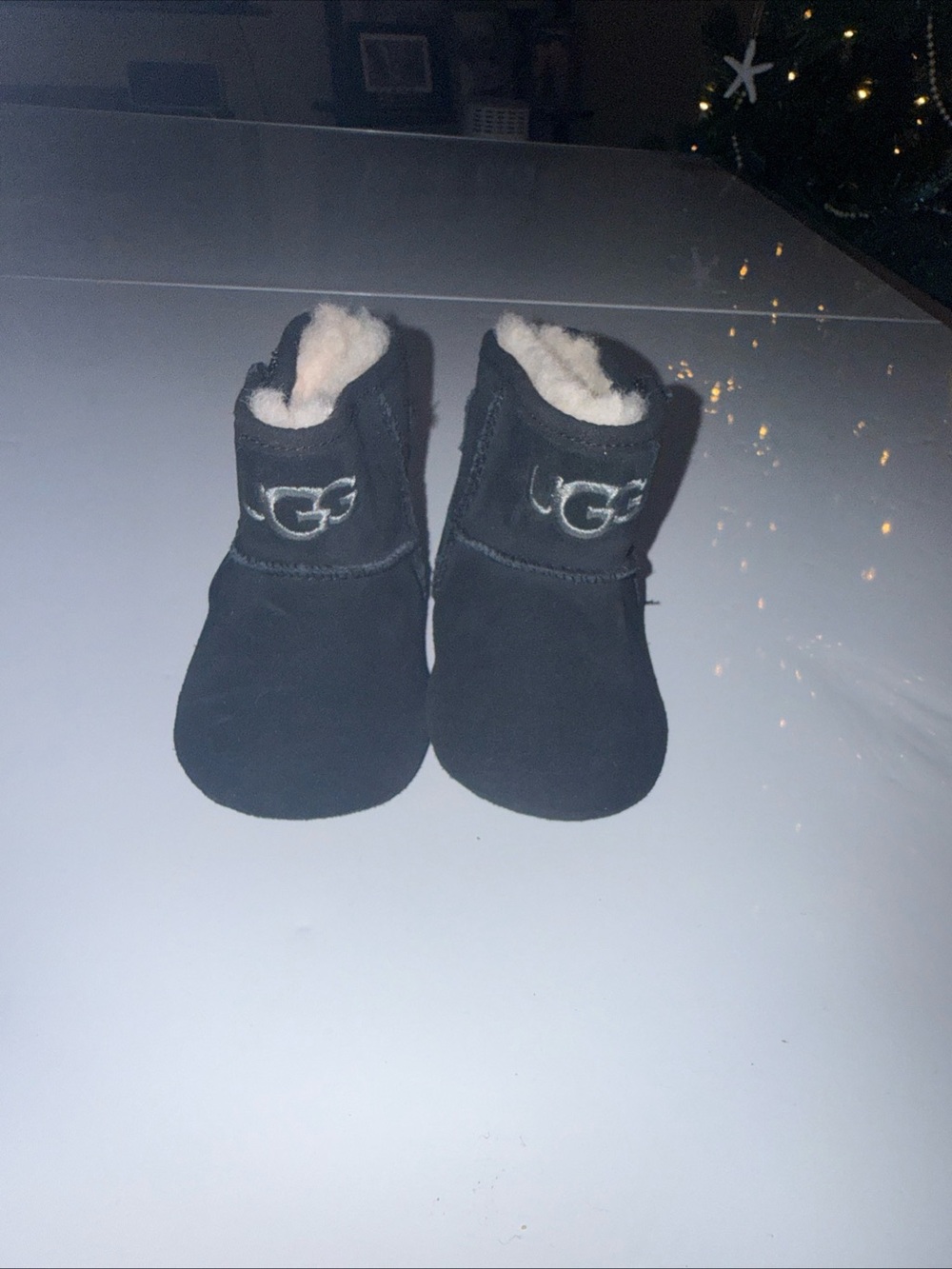 Ugg Jessie Crib Toddler Toasty Warm Sheepskin Winter Boots Black Size 02/03